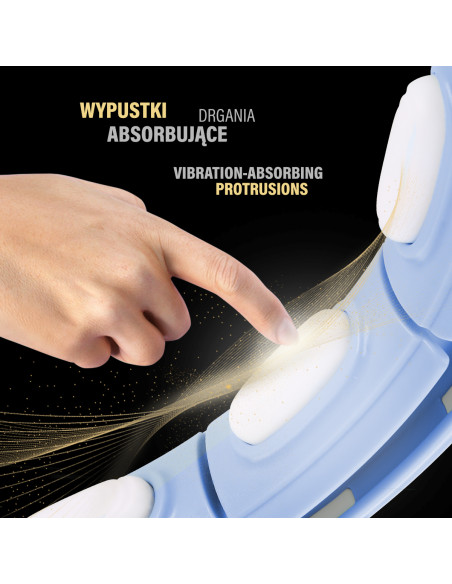 HULA-HOOP-REIFEN BLUE MIT MAGNETEN UND SCHWERKRAFTBALL + ZÄHLER HMS