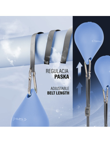 HULA-HOOP-REIFEN BLUE MIT MAGNETEN UND SCHWERKRAFTBALL + ZÄHLER HMS