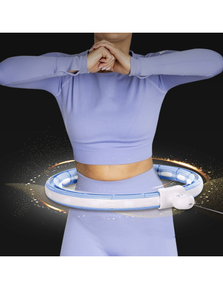 HULA-HOOP-REIFEN BLUE MIT MAGNETEN UND SCHWERKRAFTBALL + ZÄHLER HMS