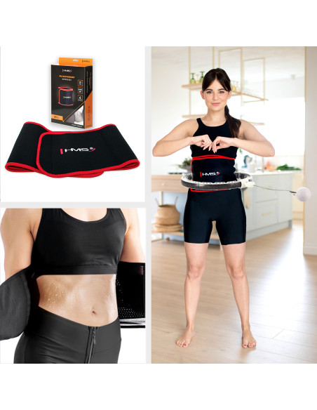 HULA-HOOP-REIFEN WHITE MIT MAGNETEN UND SCHWERKRAFTBALL + ZÄHLER HMS