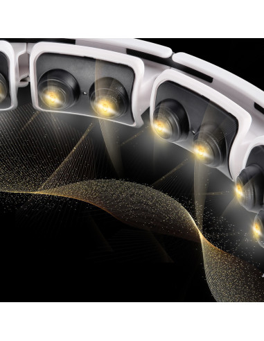 HULA-HOOP-REIFEN WHITE MIT MAGNETEN UND SCHWERKRAFTBALL + ZÄHLER HMS