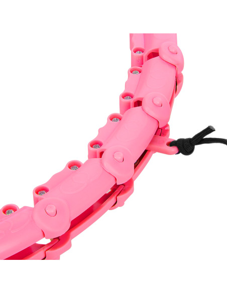HULA-HOOP-REIFEN PINK MIT MASSAGEPUNKTEN UND SCHWERKRAFTBALL ONE FITNESS