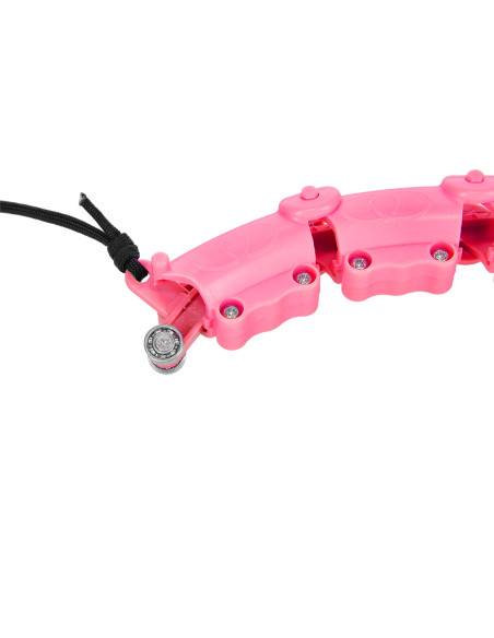 HULA-HOOP-REIFEN PINK MIT MASSAGEPUNKTEN UND SCHWERKRAFTBALL ONE FITNESS