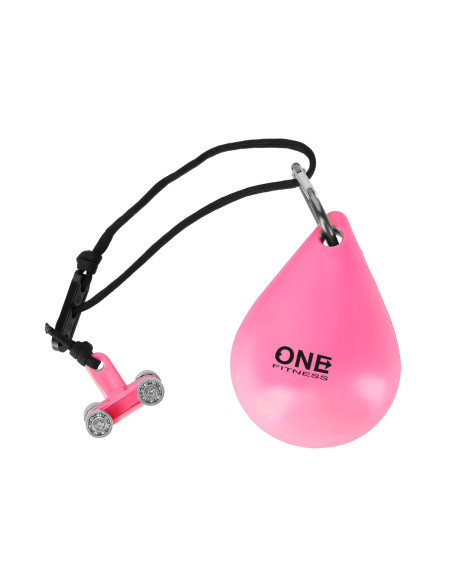 HULA-HOOP-REIFEN PINK MIT MASSAGEPUNKTEN UND SCHWERKRAFTBALL ONE FITNESS