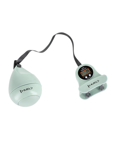 HHM13 HULA-HOOP-REIFEN GREEN MIT MAGNETEN UND ZÄHLER HMS + SLIMMING-GURT BR163 RED