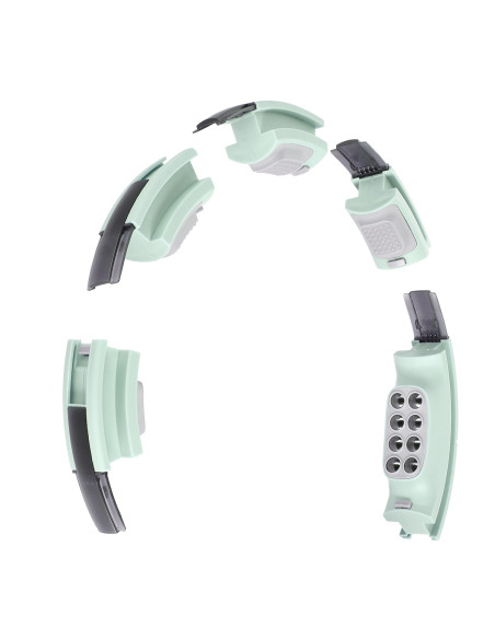 HHM13 HULA-HOOP-REIFEN GREEN MIT MAGNETEN UND ZÄHLER HMS + SLIMMING-GURT BR163 RED