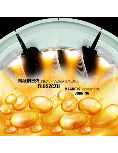 HHM13 HULA-HOOP-REIFEN GREEN MIT MAGNETEN UND ZÄHLER HMS + SLIMMING-GURT BR163 RED