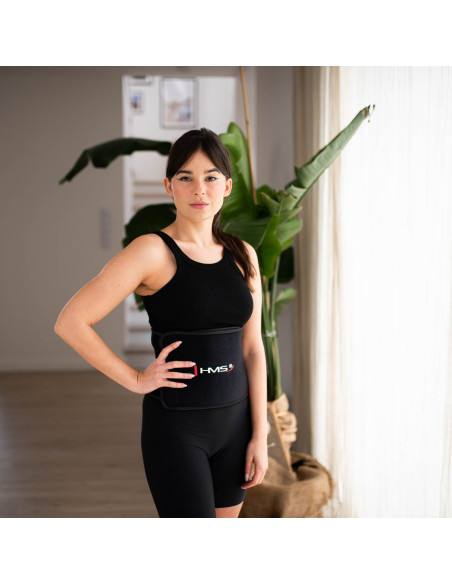 HHM14 HULA-HOOP-REIFEN VIOLET MIT MAGNETEN UND ZÄHLER HMS + SLIMMING-GURT BR163 BLACK