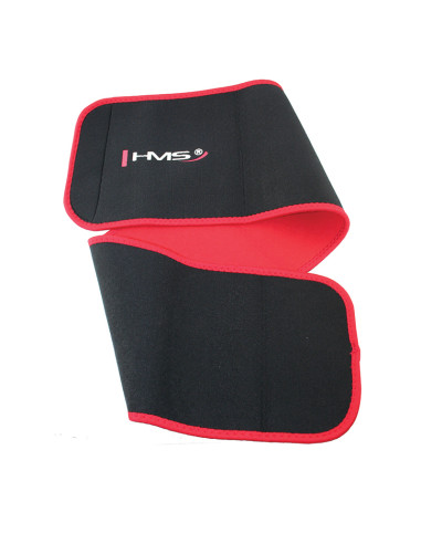 HHW01 HULA-HOOP-REIFEN BLUE MIT MASSAGENOPPEN UND ZÄHLER HMS + SLIMMING-GURT BR163 RED