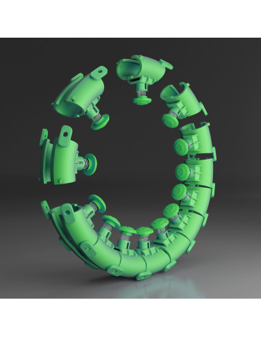 HHW01 HULA-HOOP-REIFEN GREEN MIT MASSAGENOPPEN UND ZÄHLER HMS + SLIMMING-GURT BR163 RED