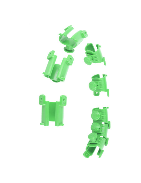 HHW01 HULA-HOOP-REIFEN GREEN MIT MASSAGENOPPEN UND ZÄHLER HMS + SLIMMING-GURT BR163 RED