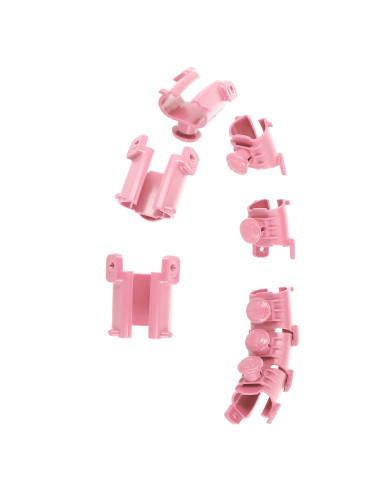 HHW01 HULA-HOOP-REIFEN PINK MIT MASSAGENOPPEN UND ZÄHLER HMS + SLIMMING-GURT BR163 RED