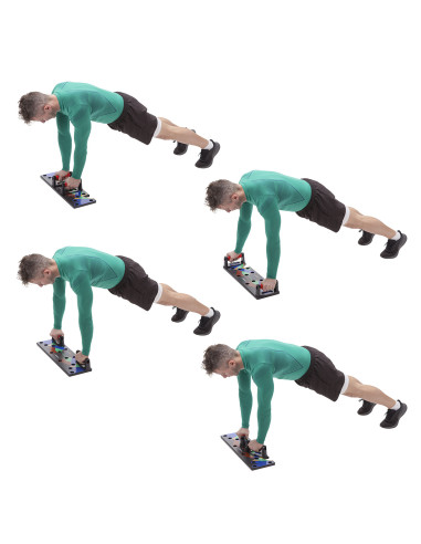 MULTIFUNKTIONALES LIEGESTÜTZBRETT ROT HMS