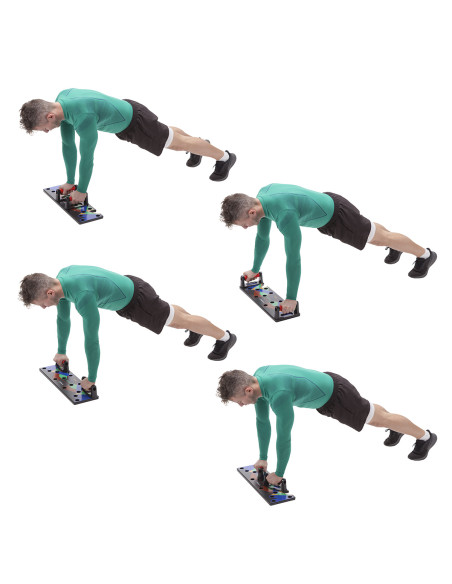 MULTIFUNKTIONALES LIEGESTÜTZBRETT ROT HMS