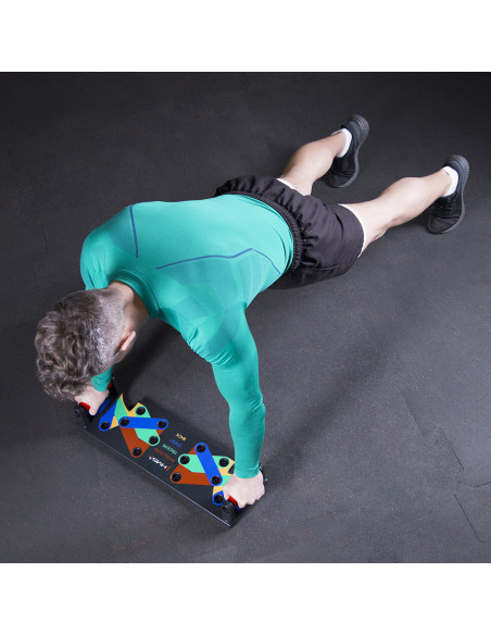 MULTIFUNKTIONALES LIEGESTÜTZBRETT ROT HMS