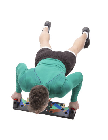 MULTIFUNKTIONALES LIEGESTÜTZBRETT ROT HMS