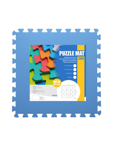 MULTIPACK GRÜN-BLAU-ROT PUZZLE-MATTE UNTERLEGMATTE 60x60x1,0 9 St. ONE FITNESS