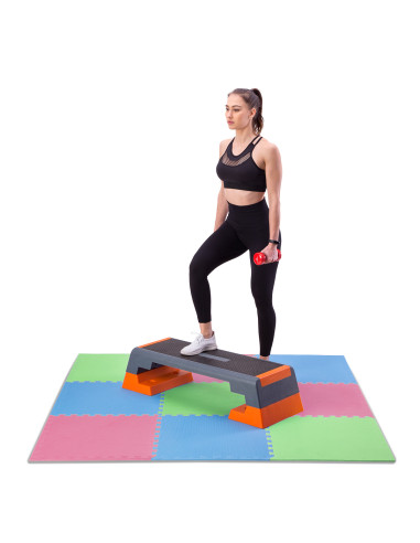 MULTIPACK GRÜN-BLAU-ROT PUZZLE-MATTE UNTERLEGMATTE 60x60x1,0 9 St. ONE FITNESS