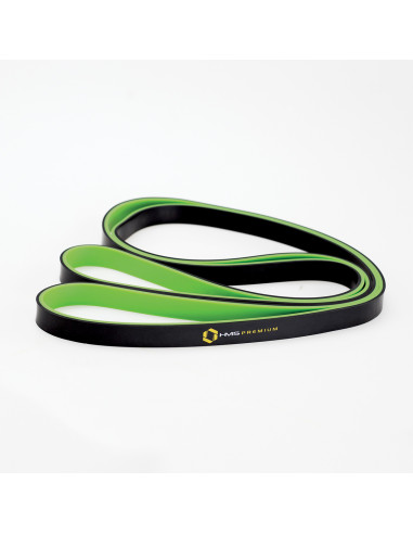 GRÜN-SCHWARZ 17 x 5 x 2250 MM TRAININGSBAND HMS PREMIUM