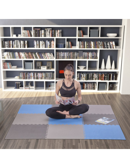 PUZZLE-MATTE UNTERLEGMATTE BLAU 9 ELEMENTE 10MM