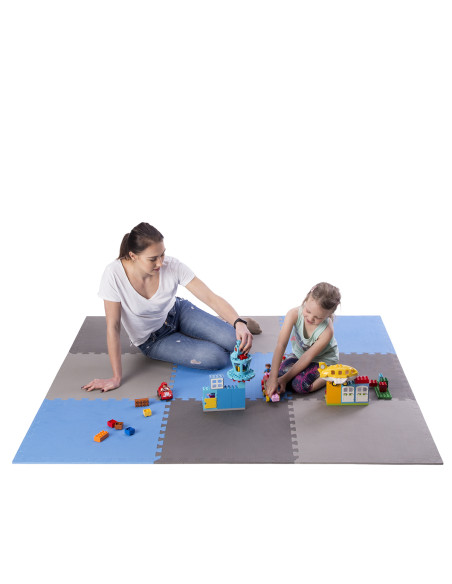 PUZZLE-MATTE UNTERLEGMATTE BLAU 9 ELEMENTE 10MM