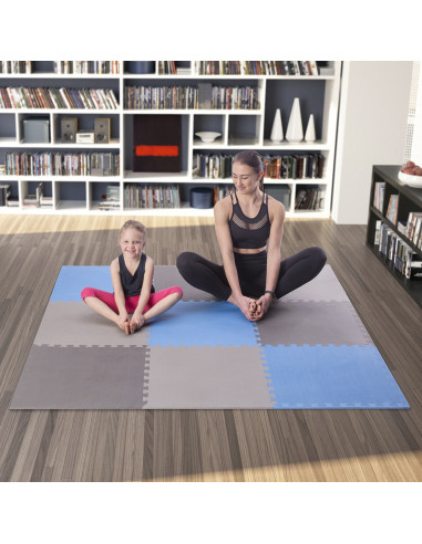 PUZZLE-MATTE UNTERLEGMATTE BLAU 9 ELEMENTE 10MM