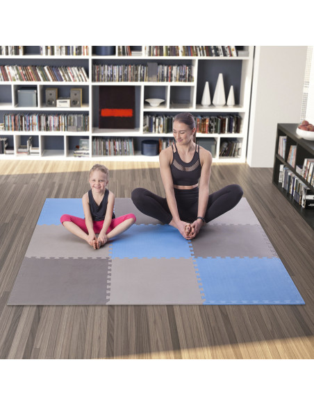 PUZZLE-MATTE UNTERLEGMATTE BLAU 9 ELEMENTE 10MM