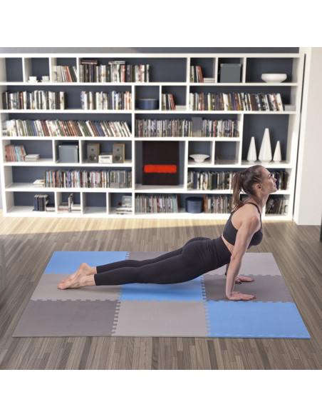 PUZZLE-MATTE UNTERLEGMATTE BLAU 9 ELEMENTE 10MM