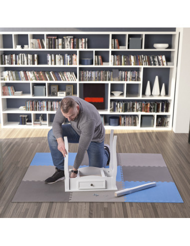 PUZZLE-MATTE UNTERLEGMATTE BLAU 9 ELEMENTE 10MM