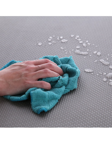 PUZZLE-MATTE UNTERLEGMATTE ROSA-GRAU 9 ELEMENTE 10MM