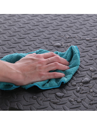 PUZZLE-MATTE FÜR FITNESSGERÄTE HELLGRAU 9 ELEMENTE 12 MM HMS PREMIUM