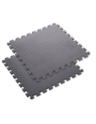 PUZZLE-MATTE FÜR FITNESSGERÄTE DUNKELGRAU 9 ELEMENTE 12 MM HMS PREMIUM