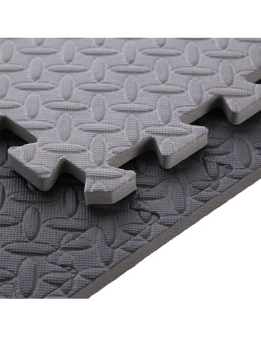 PUZZLE-MATTE FÜR FITNESSGERÄTE DUNKELGRAU 9 ELEMENTE 12 MM HMS PREMIUM