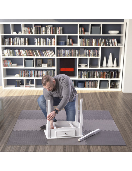 PUZZLE-MATTE FÜR FITNESSGERÄTE DUNKELGRAU 9 ELEMENTE 12 MM HMS PREMIUM