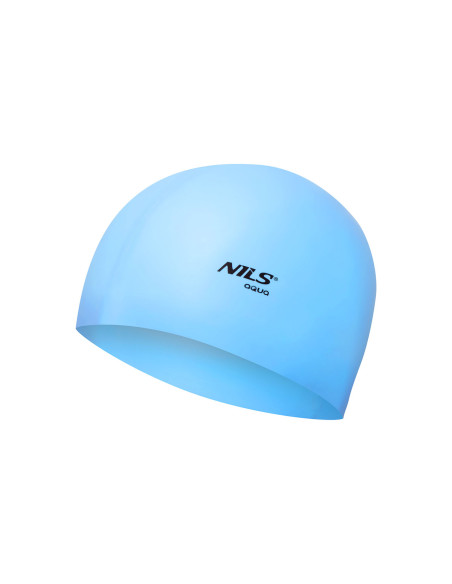 EINFARBIG BL01 HELLBLAU BADEKAPPE SILIKON NILS AQUA