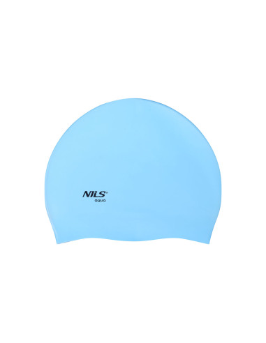 EINFARBIG BL01 HELLBLAU BADEKAPPE SILIKON NILS AQUA