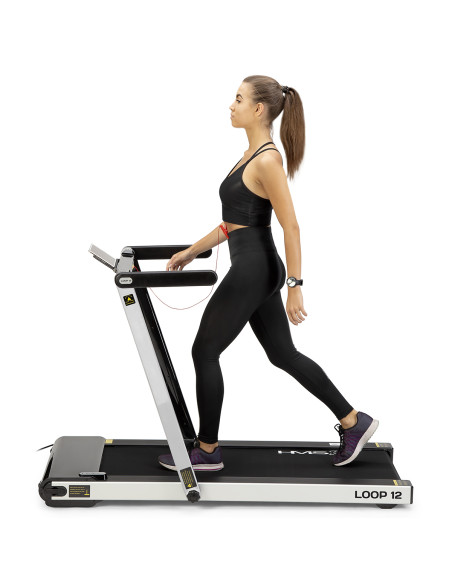 (2-teilig) MULTI GRAY ELEKTRISCHES LAUFBAND MIT DEM SCHREIBTISCH HMS