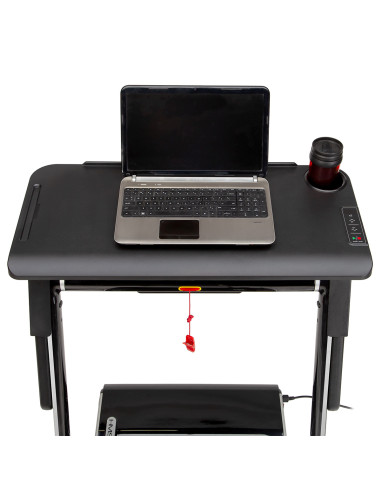 (2-teilig) MULTI GRAY ELEKTRISCHES LAUFBAND MIT DEM SCHREIBTISCH HMS