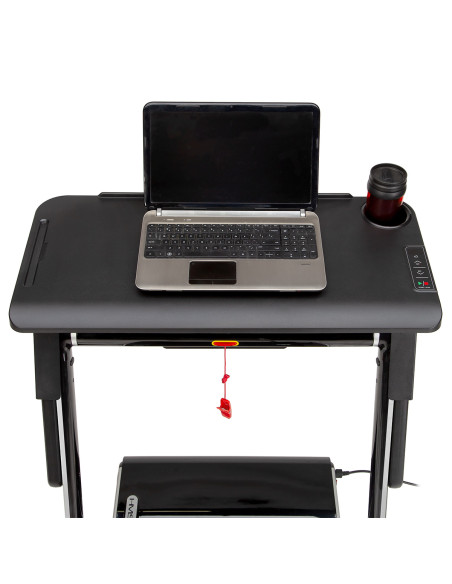 (2-teilig) MULTI GRAY ELEKTRISCHES LAUFBAND MIT DEM SCHREIBTISCH HMS