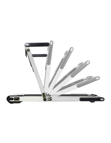 (2-teilig) MULTI GRAY ELEKTRISCHES LAUFBAND MIT DEM SCHREIBTISCH HMS