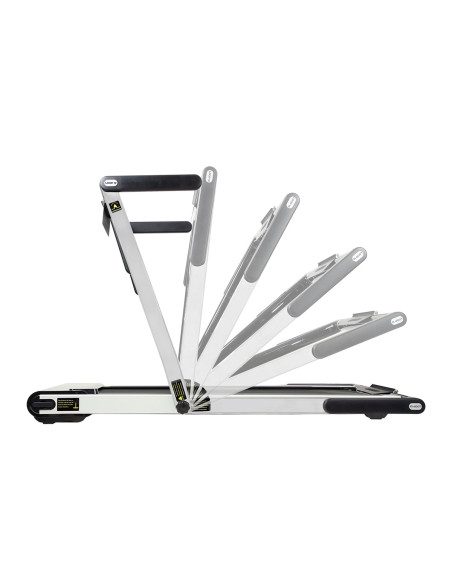 (2-teilig) MULTI GRAY ELEKTRISCHES LAUFBAND MIT DEM SCHREIBTISCH HMS