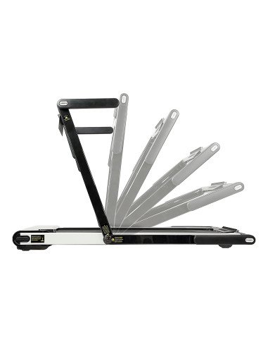 (2-teilig) MULTI BLACK ELEKTRISCHES LAUFBAND MIT DEM SCHREIBTISCH HMS