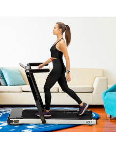 (2-teilig) MULTI BLACK ELEKTRISCHES LAUFBAND MIT DEM SCHREIBTISCH HMS 2
