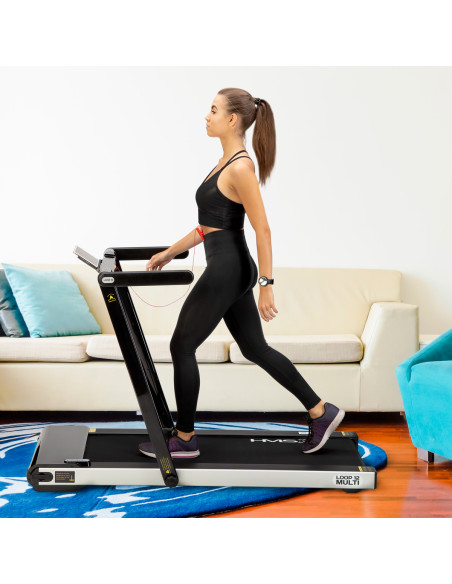 (2-teilig) MULTI BLACK ELEKTRISCHES LAUFBAND MIT DEM SCHREIBTISCH HMS