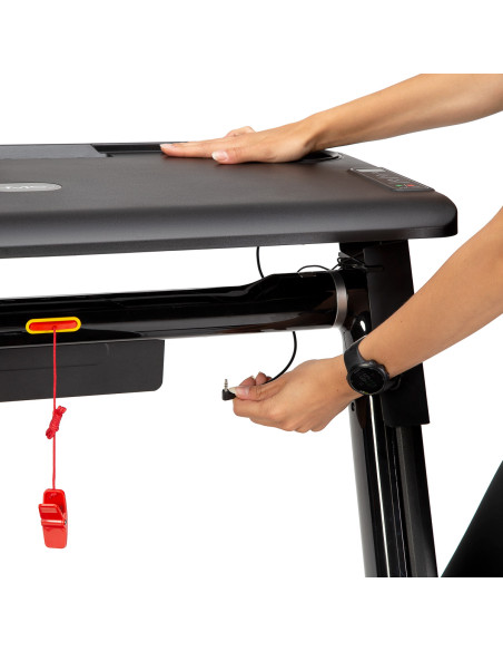 (2-teilig) MULTI BLACK ELEKTRISCHES LAUFBAND MIT DEM SCHREIBTISCH HMS