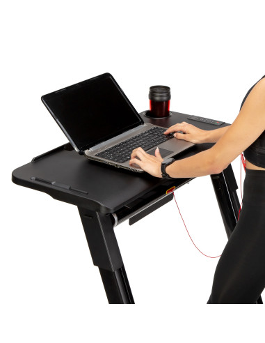 (2-teilig) MULTI BLACK ELEKTRISCHES LAUFBAND MIT DEM SCHREIBTISCH HMS