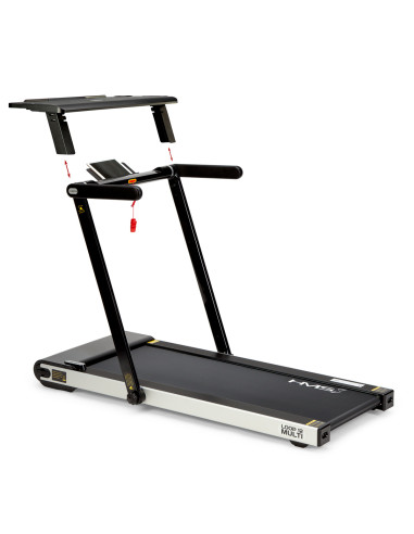 (2-teilig) MULTI BLACK ELEKTRISCHES LAUFBAND MIT DEM SCHREIBTISCH HMS