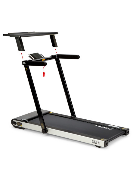 (2-teilig) MULTI BLACK ELEKTRISCHES LAUFBAND MIT DEM SCHREIBTISCH HMS