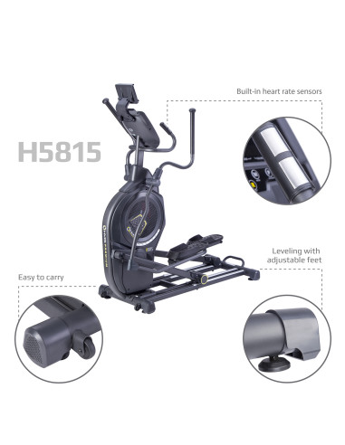 CROSSTRAINER MIT DEM LUFT- UND MAGNETISCHEN WIRDERSTAND SEMI COMMERCIAL HMS PREMIUM