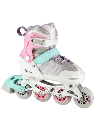 4-IN-1 ROSA GRÖßE S (29-33) INLINER MIT DER AUSTAUSCHBAREN EISKUNSTLAUF-KUFE NILS EXTREME